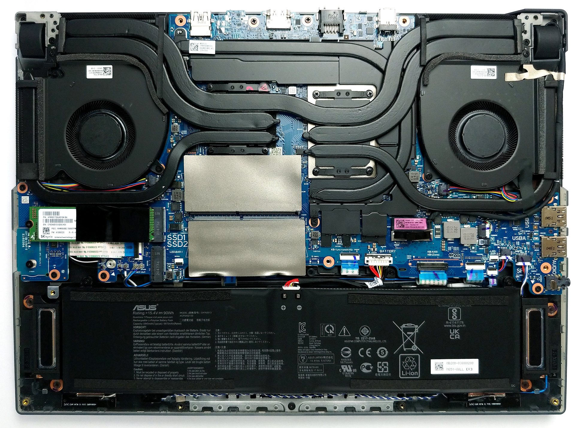 How to replace and fix Asus G533ZX G533ZX-2S RGB backlit Canadian French CF keyboard palmrest (ASUS ROG Strix SCAR 15 G533)